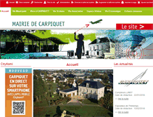 Tablet Screenshot of carpiquet-mairie.fr